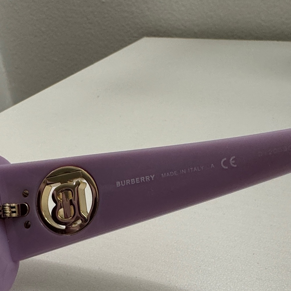 Burberry Purple Sunglasses with Gold Accent - Picture 4 of 6